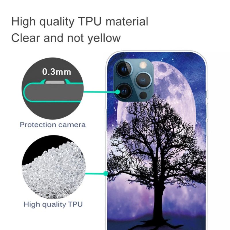 Cover iPhone 14 Pro Albero Sotto La Luna