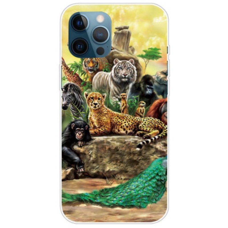 Cover iPhone 14 Pro Animali Da Safari