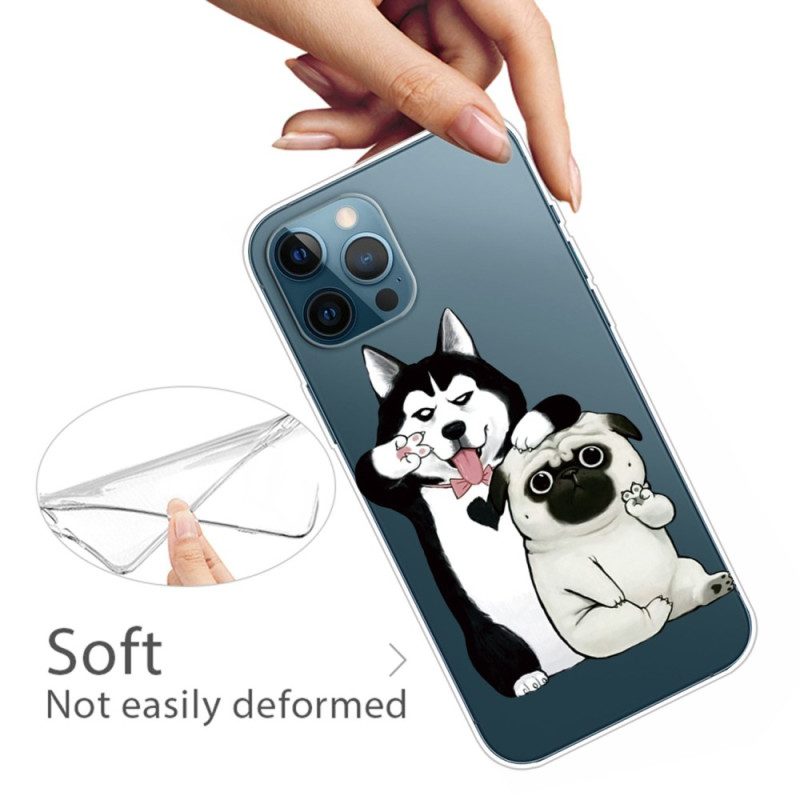 Cover iPhone 14 Pro Cani Divertenti