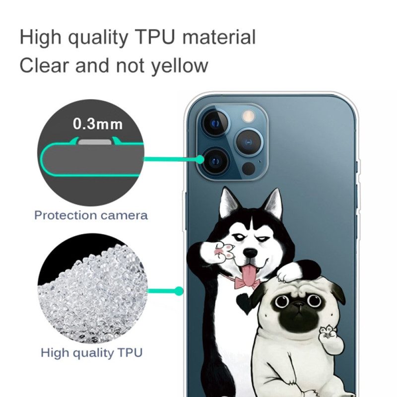 Cover iPhone 14 Pro Cani Divertenti