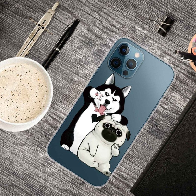 Cover iPhone 14 Pro Cani Divertenti