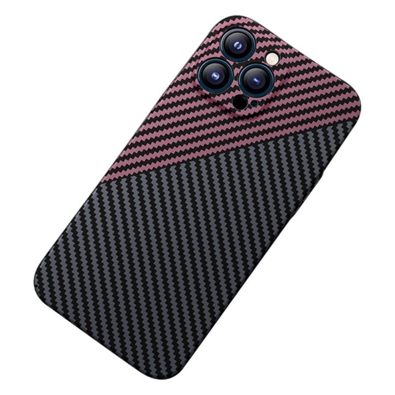 Cover iPhone 14 Pro Design In Fibra Di Carbonio