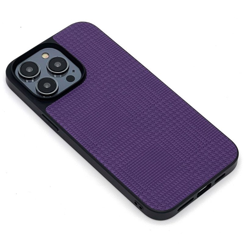 Cover iPhone 14 Pro Ecopelle Incrociata