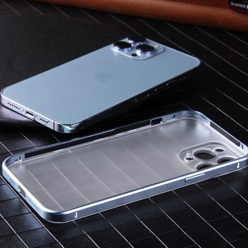 Cover iPhone 14 Pro Effetto Metallo Satinato