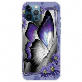 Cover iPhone 14 Pro Farfalla Viola