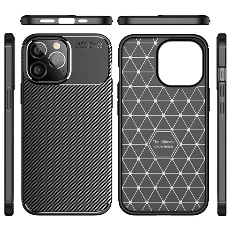 Cover iPhone 14 Pro Fibra Di Carbonio Flessibile