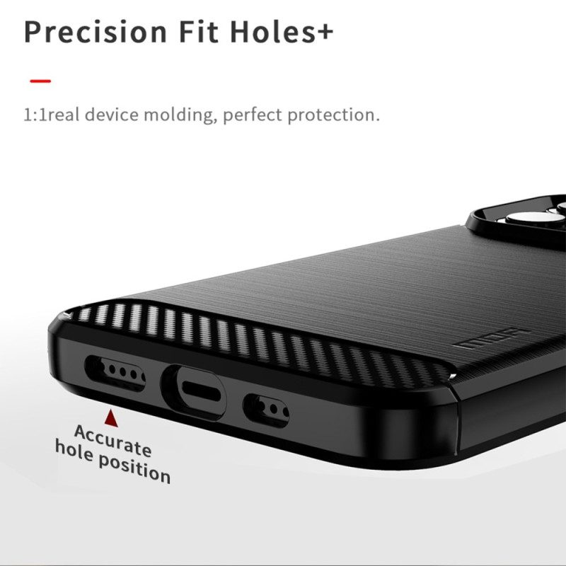 Cover iPhone 14 Pro Fibra Di Carbonio Spazzolata Mofi