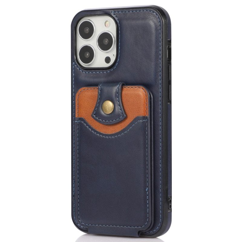 Cover iPhone 14 Pro Folio Cover Portacarte Pieghevole