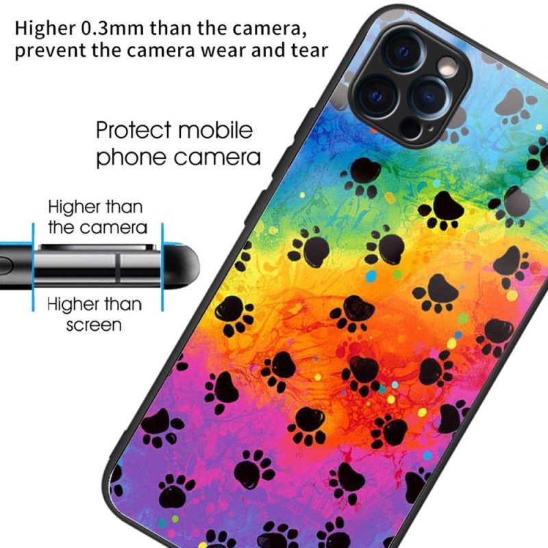 Cover iPhone 14 Pro Impronte Digitali In Vetro Temperato