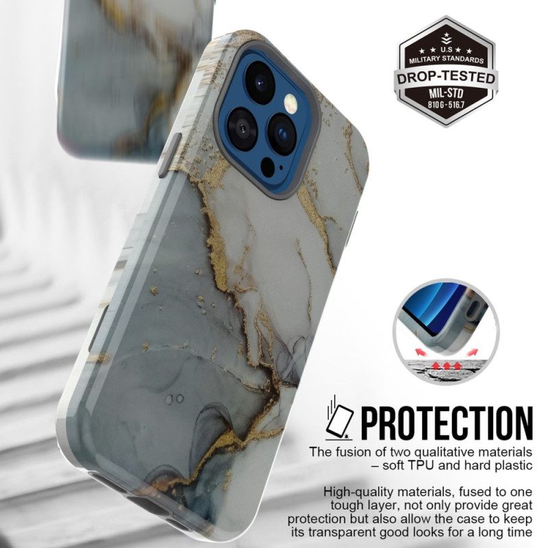 Cover iPhone 14 Pro Marmo Lussuoso