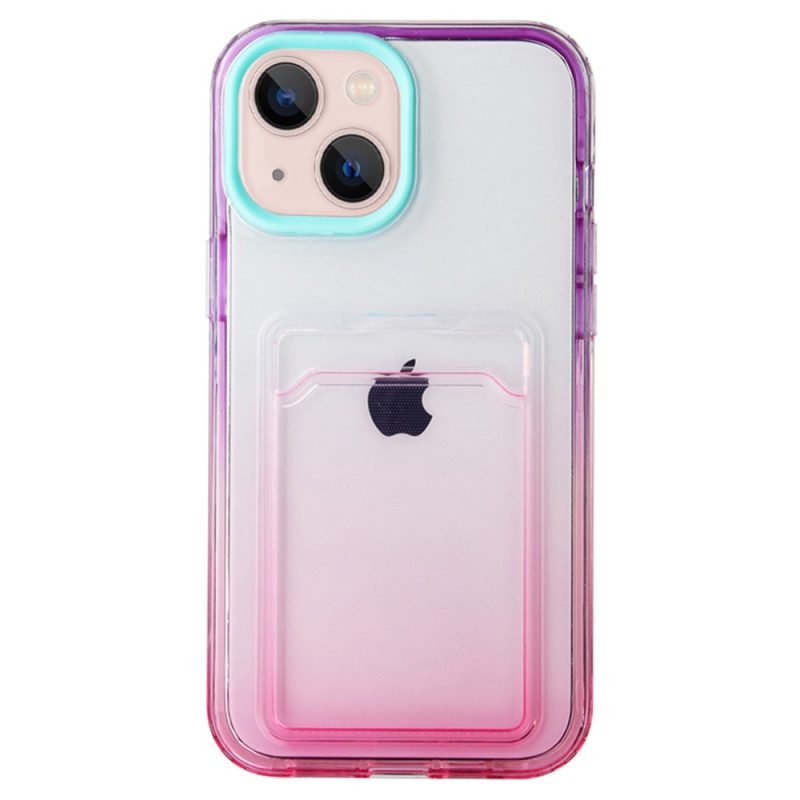 Cover iPhone 14 Pro Portacarte Sfumato