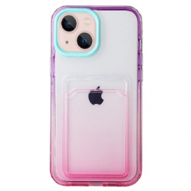 Cover iPhone 14 Pro Portacarte Sfumato