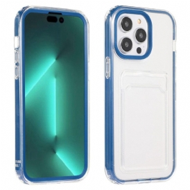 Cover iPhone 14 Pro Portacarte Trasparente