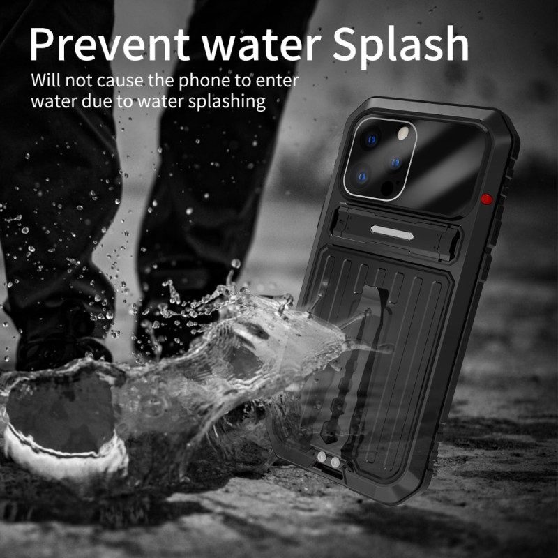 Cover iPhone 14 Pro Resistente All'acqua Con Supporto E Cinturini