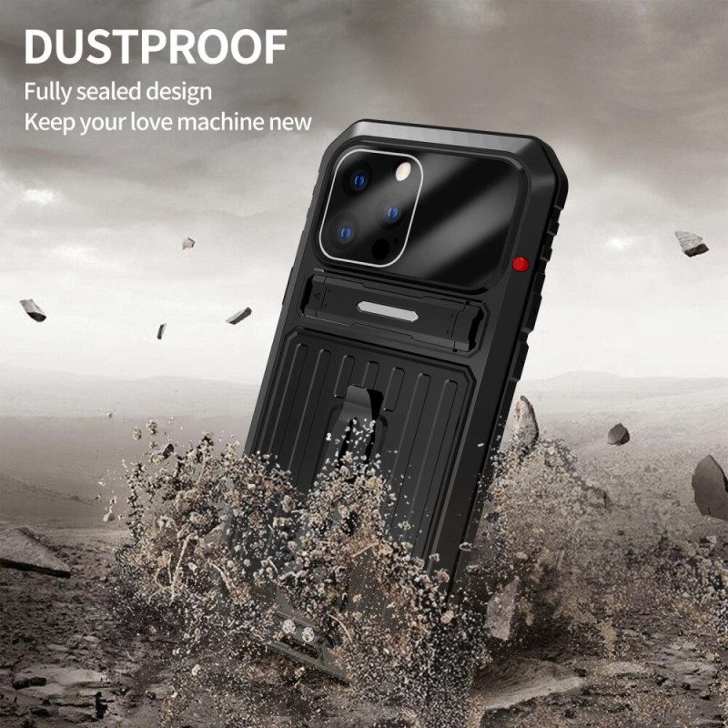 Cover iPhone 14 Pro Resistente All'acqua Con Supporto E Cinturini