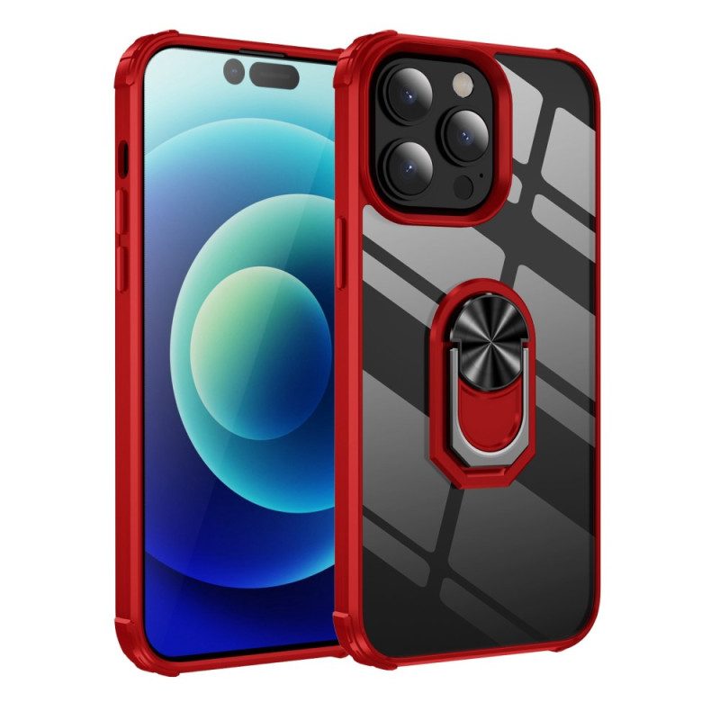 Cover iPhone 14 Pro Trasparente Con Anello-supporto