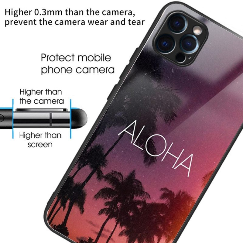 Cover iPhone 14 Pro Vetro Temperato Aloha