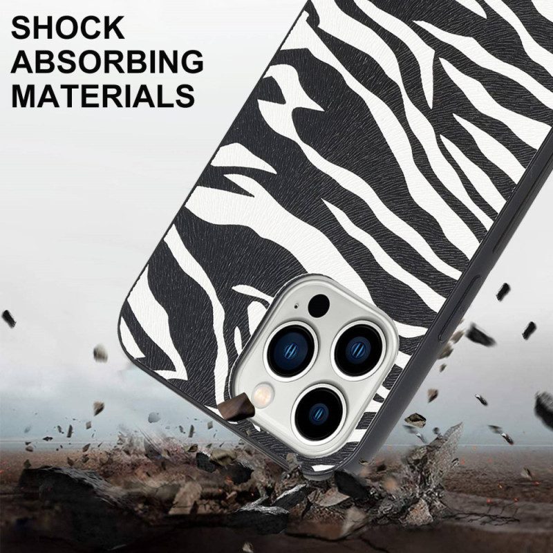 Cover iPhone 14 Pro Zebra Con Tracolla