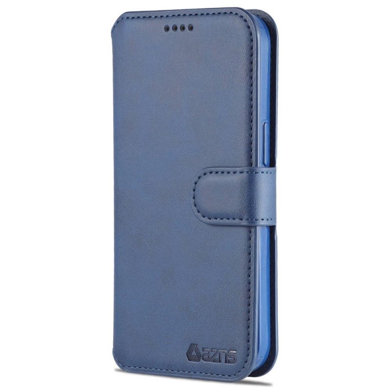 Custodia in pelle iPhone 14 Pro Azns Ecopelle