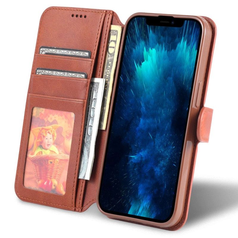 Custodia in pelle iPhone 14 Pro Azns Ecopelle