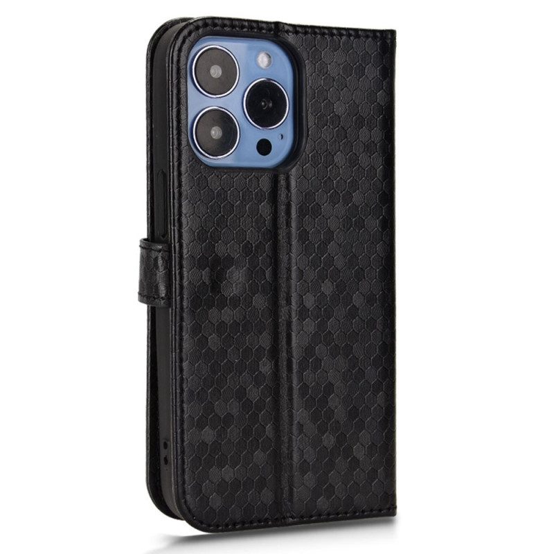 Custodia in pelle iPhone 14 Pro Modello 3d Strappy