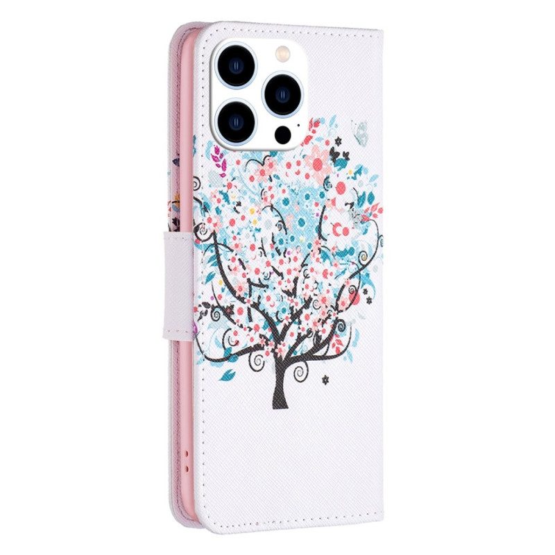 Folio Cover iPhone 14 Pro Albero Fiorito