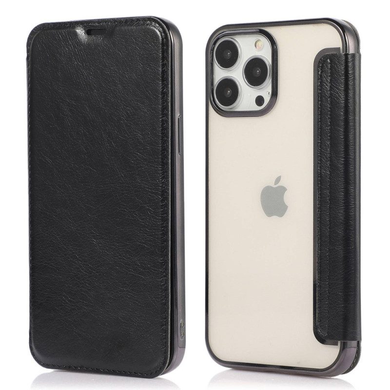 Folio Cover iPhone 14 Pro Custodia in pelle Portacarte In Ecopelle