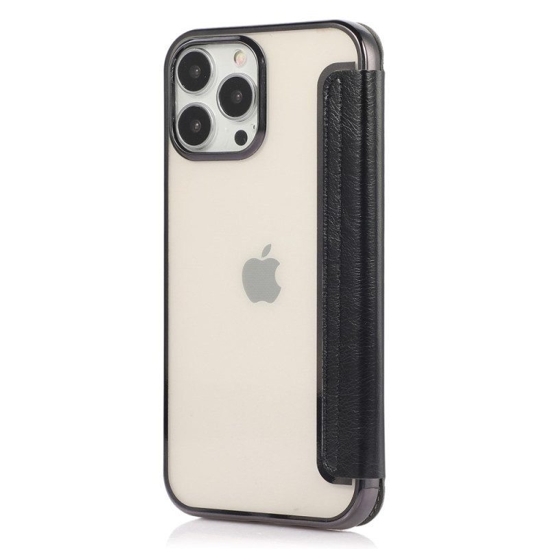 Folio Cover iPhone 14 Pro Custodia in pelle Portacarte In Ecopelle