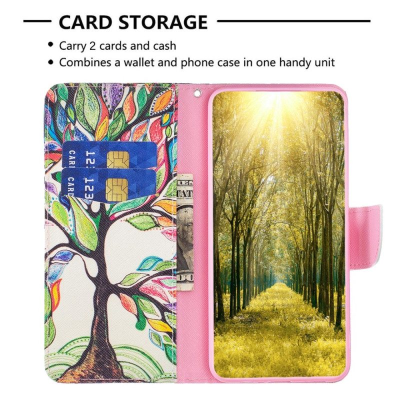 Folio Cover iPhone 14 Pro Pittura Ad Albero