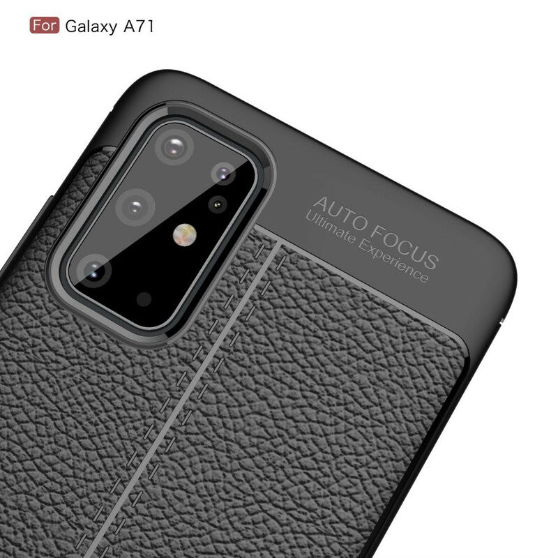 Cover Samsung Galaxy S20 Plus / S20 Plus 5G Doppia Linea Di Litchi