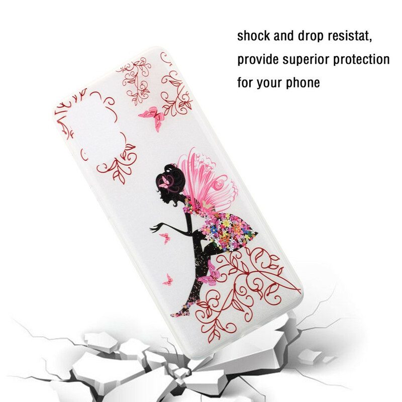 Cover Samsung Galaxy S20 Plus / S20 Plus 5G Fata Dei Fiori Trasparente