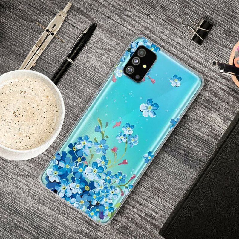 Cover Samsung Galaxy S20 Plus / S20 Plus 5G Fiori Blu