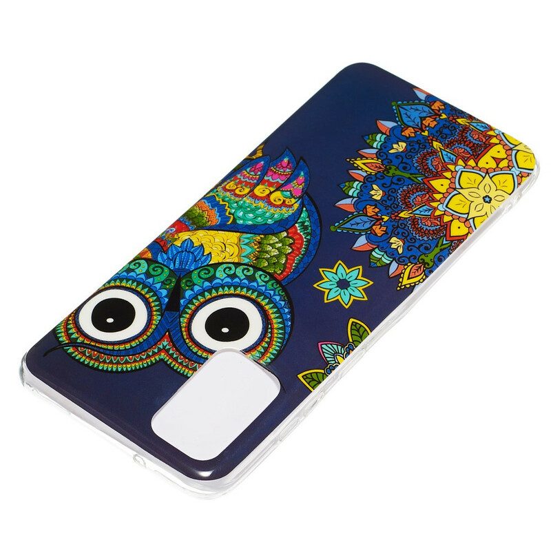 Cover Samsung Galaxy S20 Plus / S20 Plus 5G Mandala Gufo Fluorescente