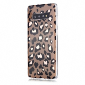 Cover Samsung Galaxy S20 Plus / S20 Plus 5G Marmo Stile Leopardo