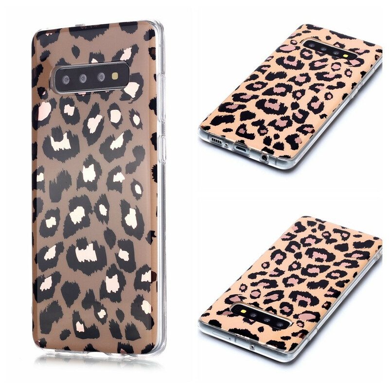 Cover Samsung Galaxy S20 Plus / S20 Plus 5G Marmo Stile Leopardo