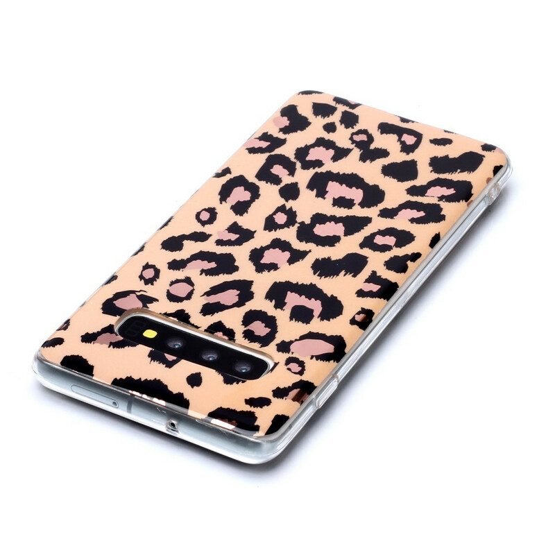 Cover Samsung Galaxy S20 Plus / S20 Plus 5G Marmo Stile Leopardo