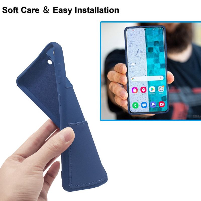 Cover Samsung Galaxy S20 Plus / S20 Plus 5G Portacarte In Silicone Liquido