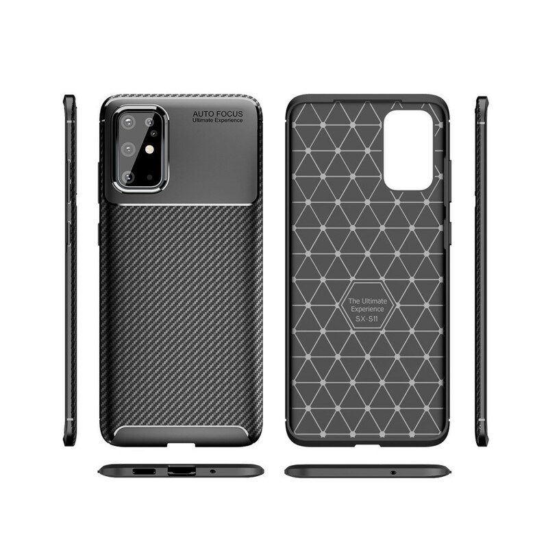 Cover Samsung Galaxy S20 Plus / S20 Plus 5G Struttura Flessibile In Fibra Di Carbonio