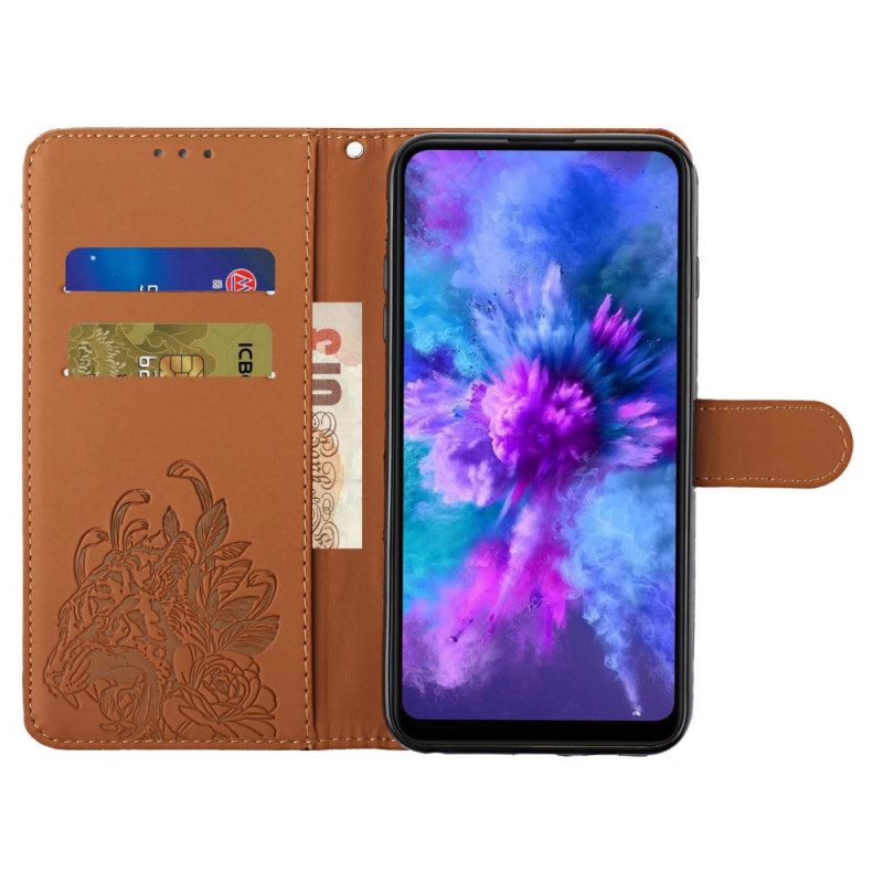 Custodia in pelle Samsung Galaxy S20 Plus / S20 Plus 5G Barocco Strappy Tiger