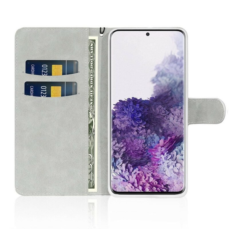 Custodia in pelle Samsung Galaxy S20 Plus / S20 Plus 5G Design A S Con Paillettes