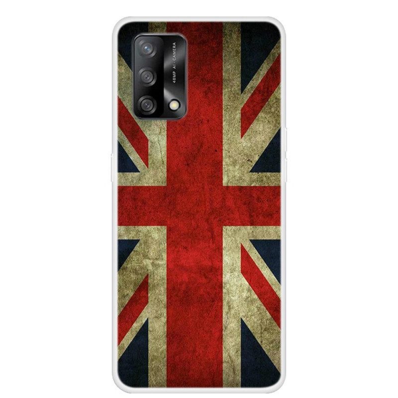 Cover Oppo A74 4G Bandiera Inglese