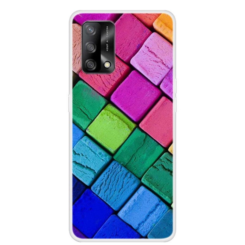 Cover Oppo A74 4G Cubi Colorati