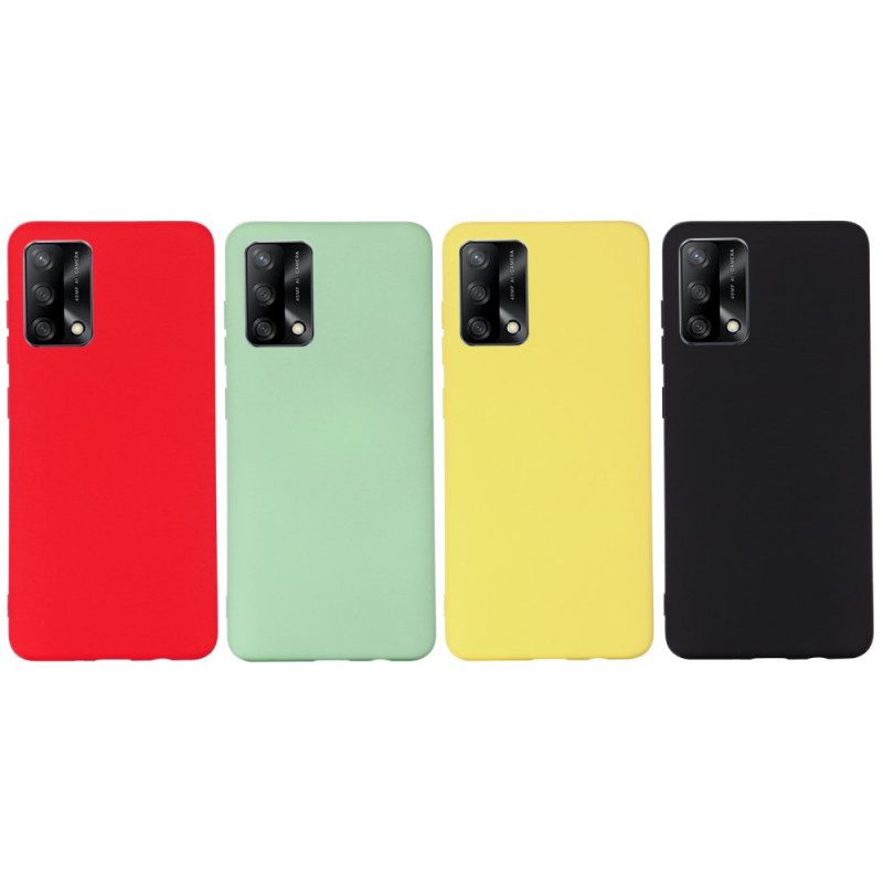 Cover Oppo A74 4G Silicone Liquido Con Cordino