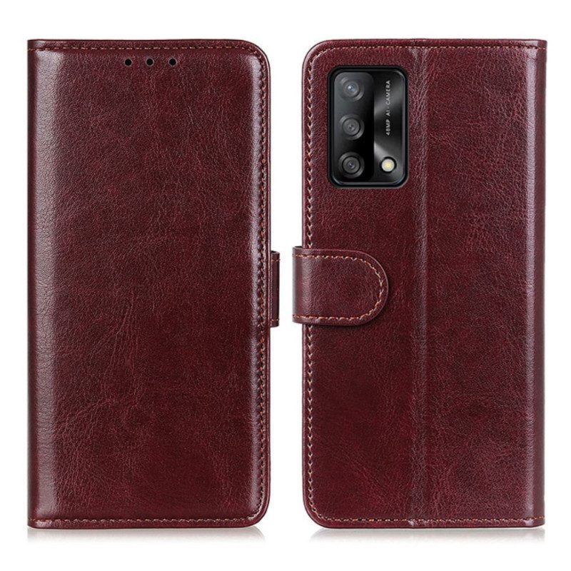 Custodia in pelle Oppo A74 4G Finezza Ghiacciata