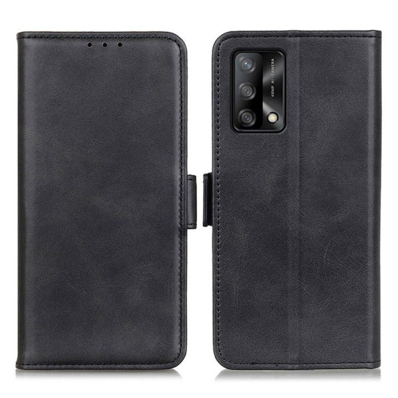 Custodia in pelle Oppo A74 4G Folio Cover Doppio Lembo