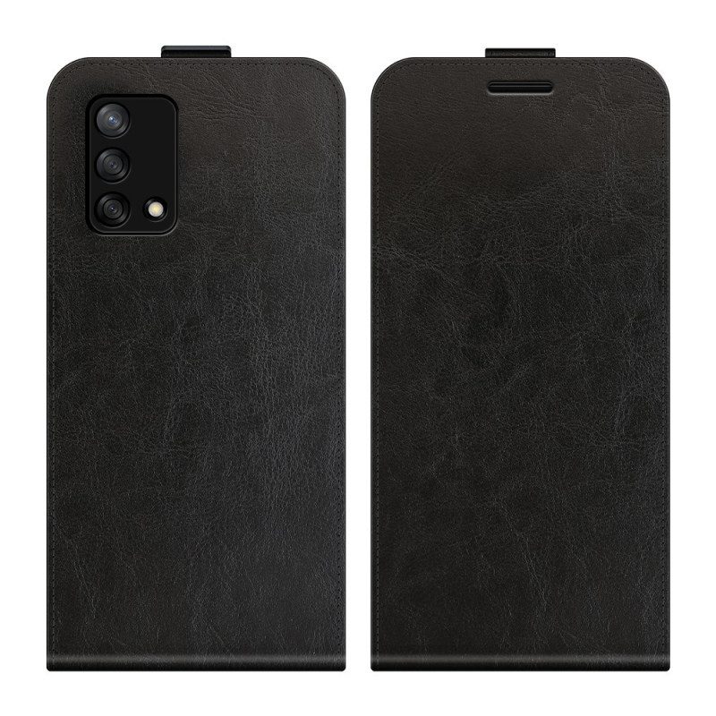 Custodia in pelle Oppo A74 4G Folio Cover Retro Pieghevole