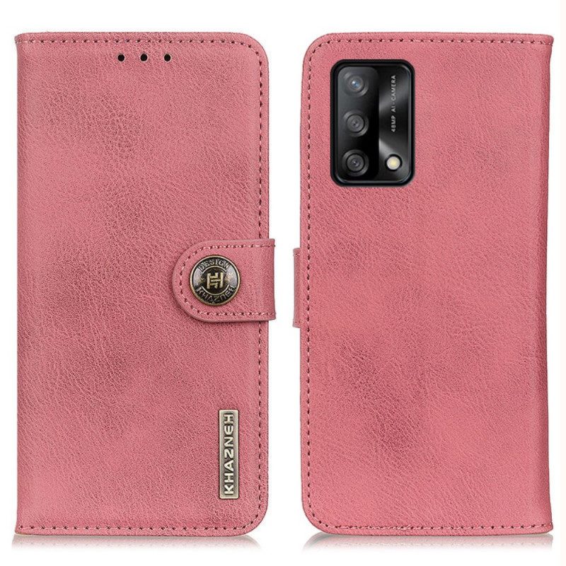 Custodia in pelle Oppo A74 4G Similpelle Khazneh