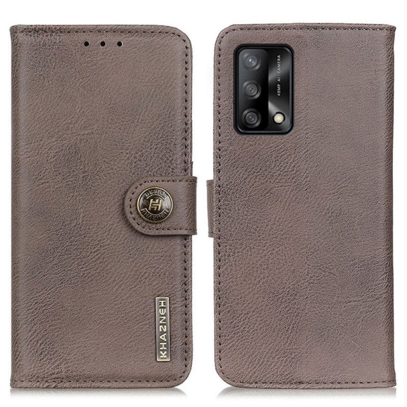 Custodia in pelle Oppo A74 4G Similpelle Khazneh