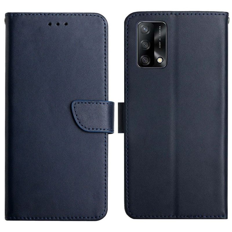 Custodia in pelle Oppo A74 4G Vera Pelle Nappa