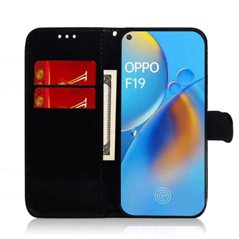 Folio Cover Oppo A74 4G Copri Specchietto In Ecopelle